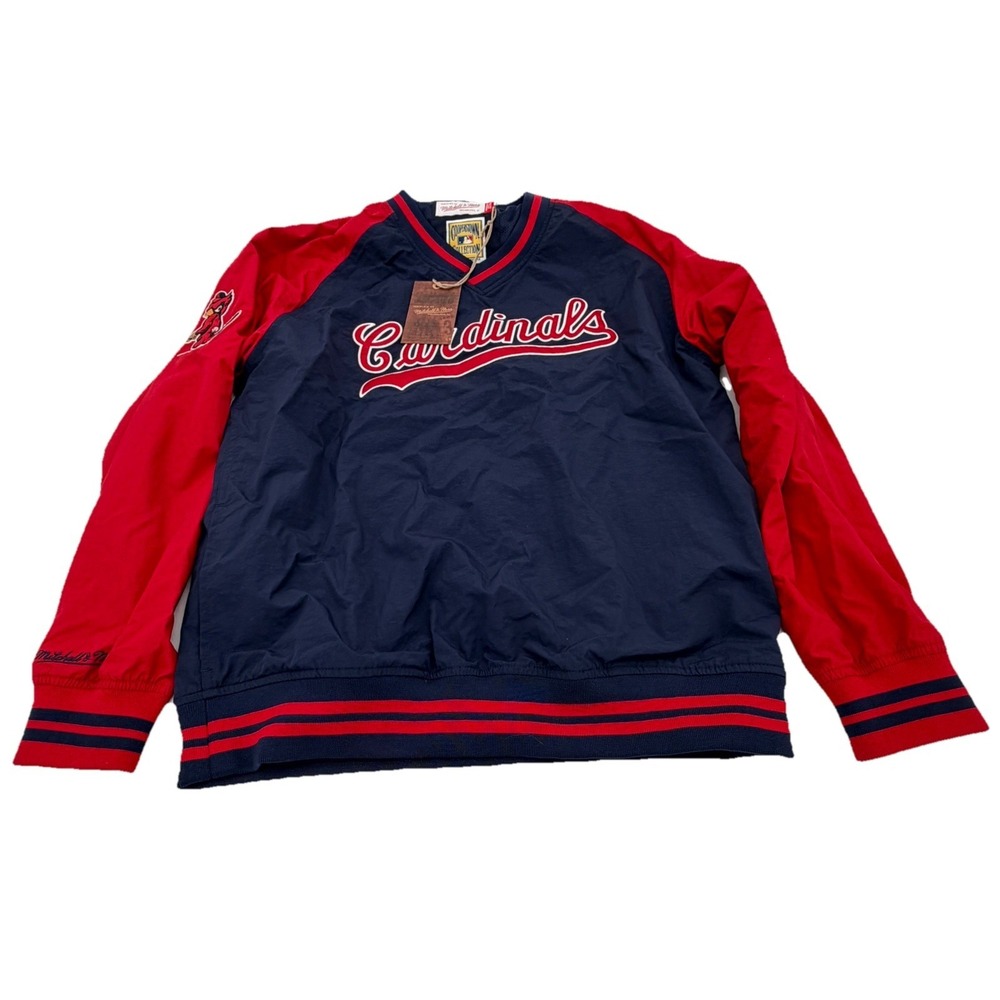 Size Medium - St. Louis Cardinals Mitchell and Ness MLB Men's Pullover Jacket